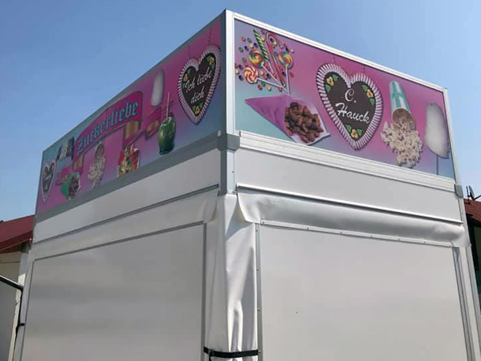 Verkaufswagen für Süßwaren Digitaldruck